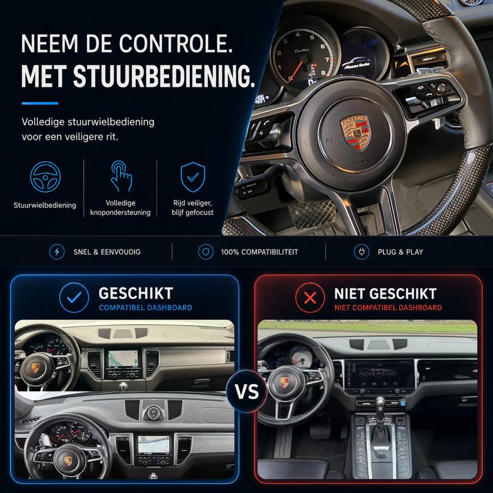 Porsche Macan (95B) | 2014 t/m 2015 | CarPlay & Android Auto Box | PCM 3.1
