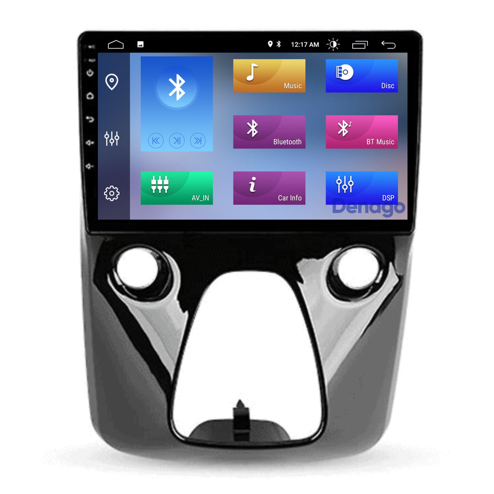 Citroën C1 CarPlay car radio | 2015 to 2021 | Denago DNG-A264 | 10 inches | Android 13 | Wireless CarPlay & Android Auto