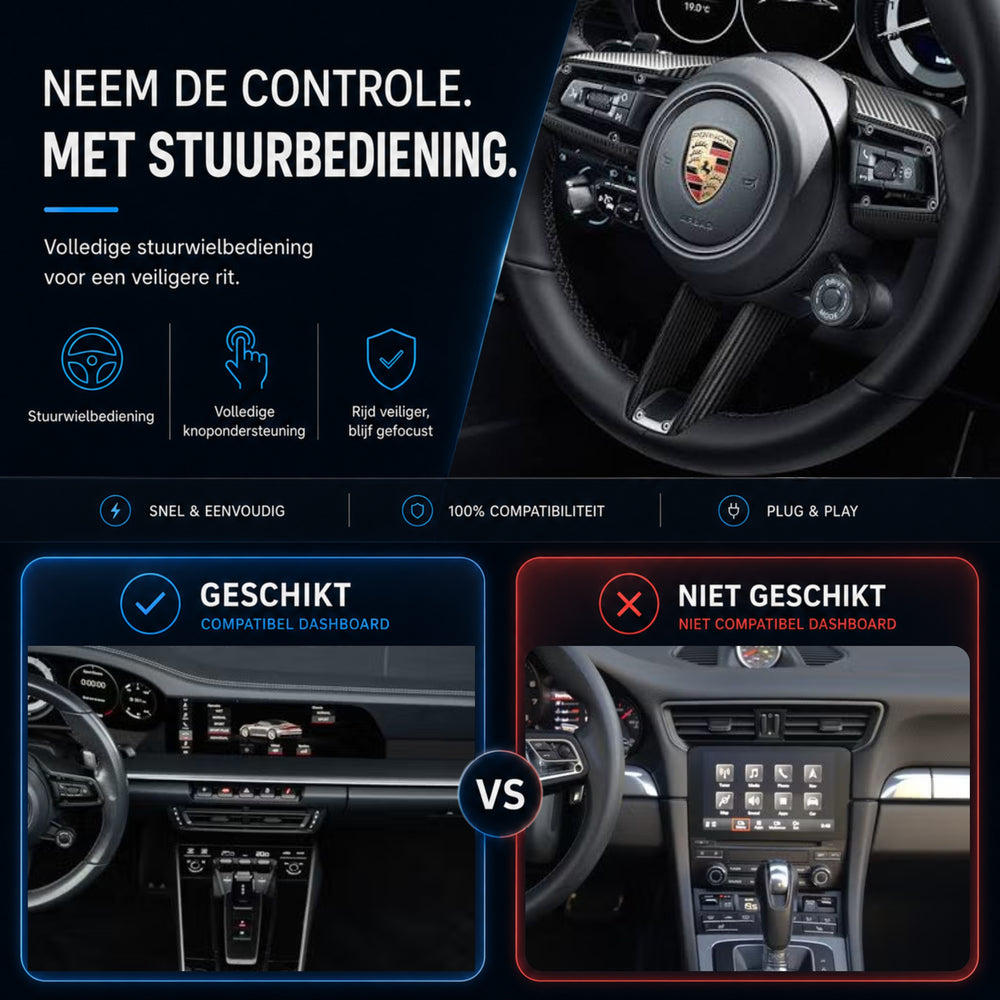 Porsche 911 | 2019 t/m 2026 | CarPlay & Android Auto Box | MIB3