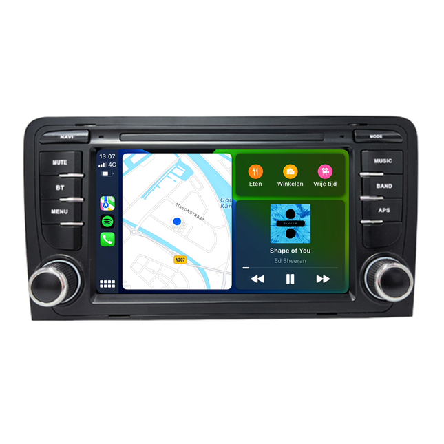 Audi A3 | S3 | RS3 | CarPlay & Android Auto | autoradio | 2004 t/m 2013 | Android 13 | 4+64GB