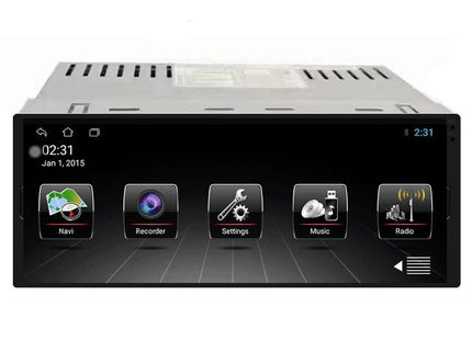 Enkel-DIN Autoradio met 6.9 INCH Touchscreen – De Alles-in-één | Android 10