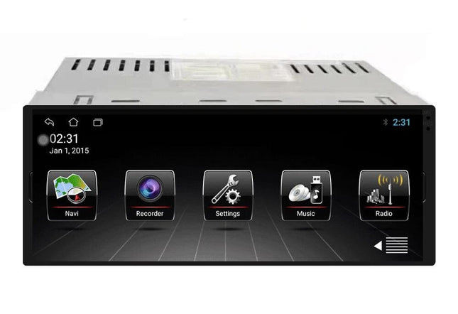 Enkel-DIN Autoradio met 6.9 INCH Touchscreen – De Alles-in-één | Android 10