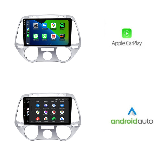 Hyundai I20 | 2008 t/m 2014 | Android 13 | Draadloos Apple Carplay & Android auto
