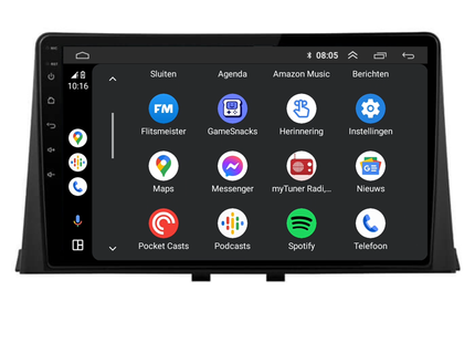 Opel Combo | Citroën Berlingo | Peugeot Partner | Android 13 | Autoradio | 2019 t/m 2023 | Carplay & Android Auto