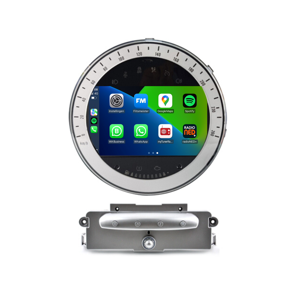 Mini Cooper CarPlay Autoradio | Argent | 2006 à 2013 | Android Auto