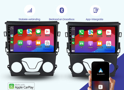 Ford Mondeo CarPlay autoradio | 2013 t/m 2018 | Denago DNG-A85 | 9 inch | Android 13 | Draadloos CarPlay & Android Auto