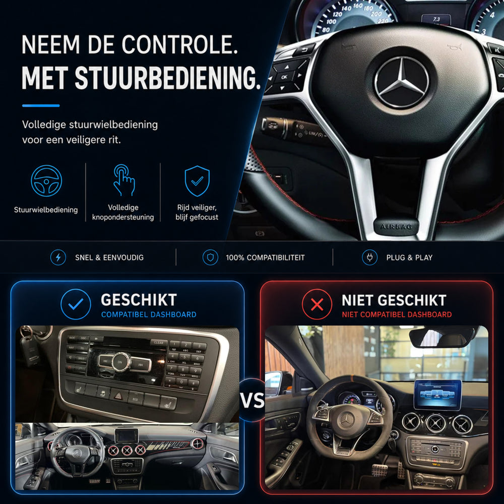 Mercedes CLA-Klasse | 2013 t/m 2014 | CarPlay & Android Auto Box