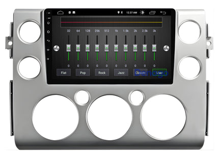 Toyota FJ Cruiser CarPlay autoradio | 2006 t/m 2017 | Denago DNG-A313 | 9 inch | Android 13 | Draadloos CarPlay & Android Auto | Zilver frame