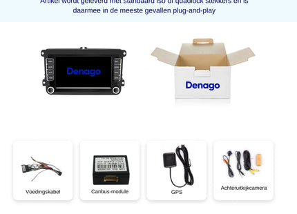 Volkswagen autoradio | Android 13 | Apple CarPlay & Android Auto | 7 INCH