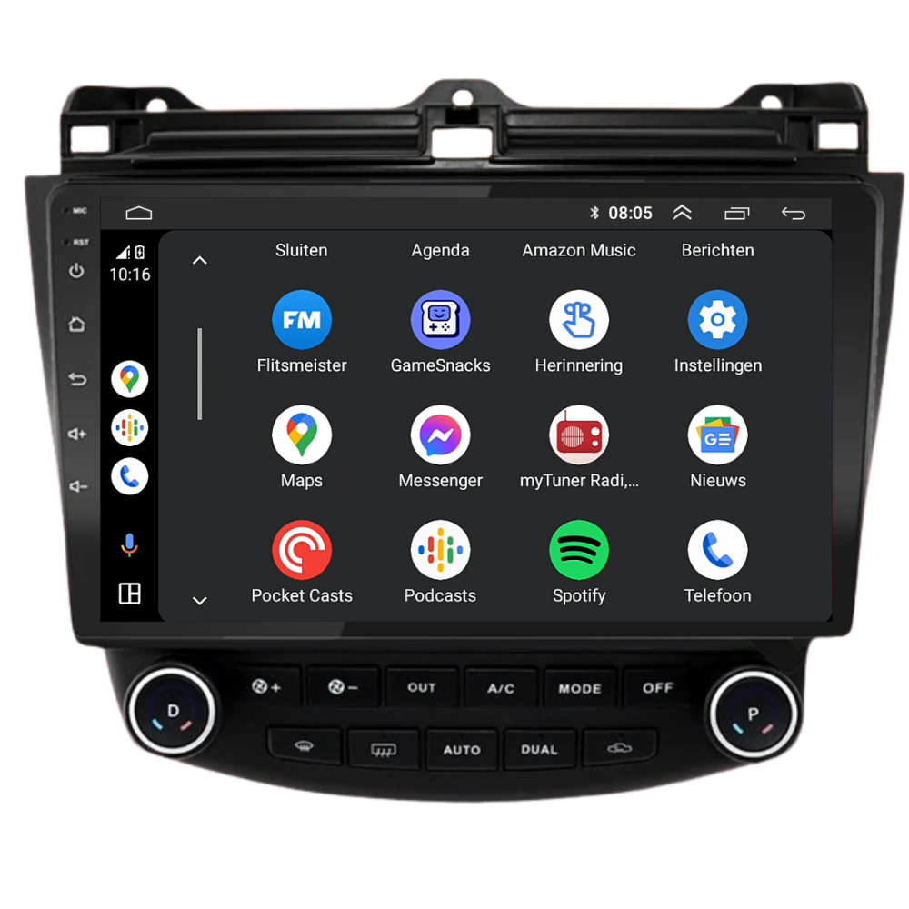 Honda Accord | Android 13 | Autoradio | 2003 t/m 2008 | Carplay & Android Auto
