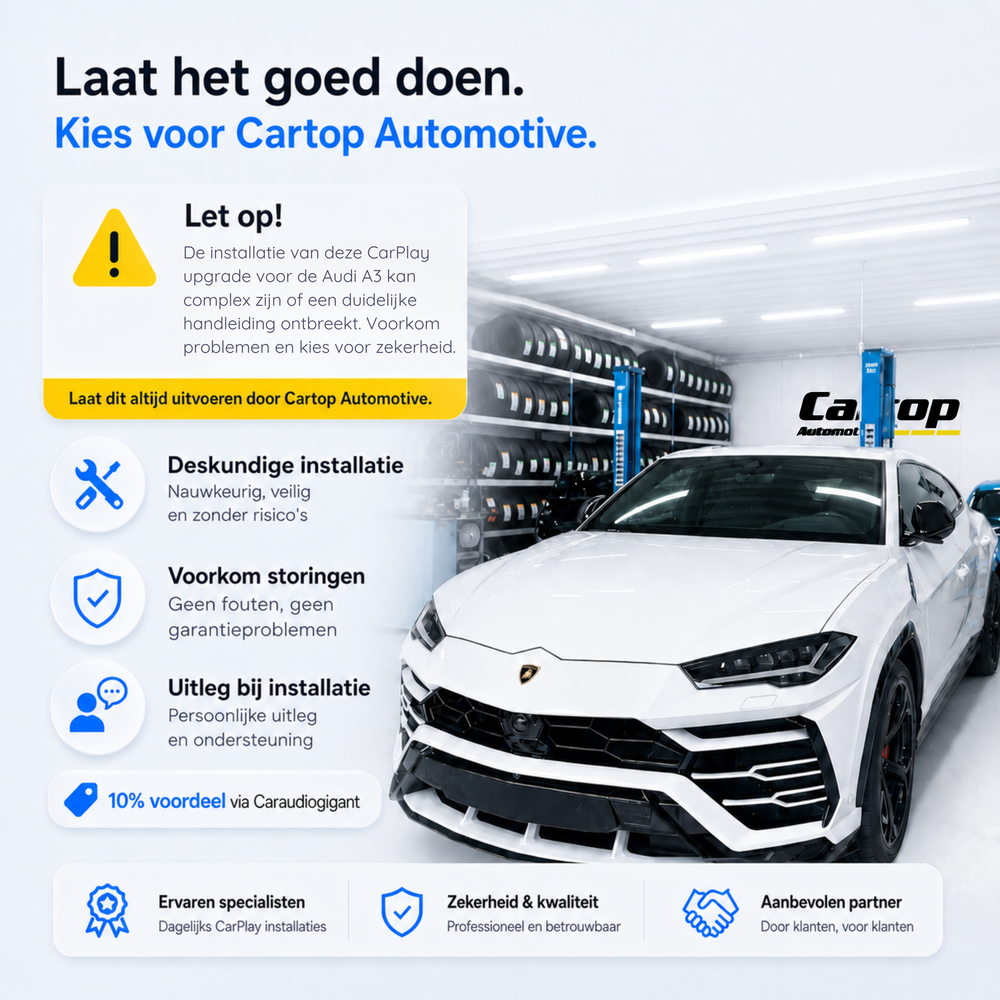 Audi A3, Audi S3 en Audi RS3 | 2013 t/m 2020 | CarPlay & Android Auto Box | MIB