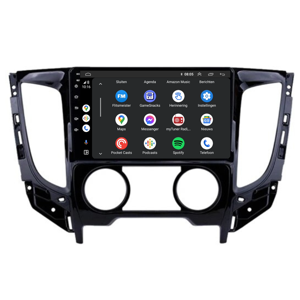 Mitsubishi L200 | Androide 13 | Radio de coche | 2016 | CarPlay y Android Auto