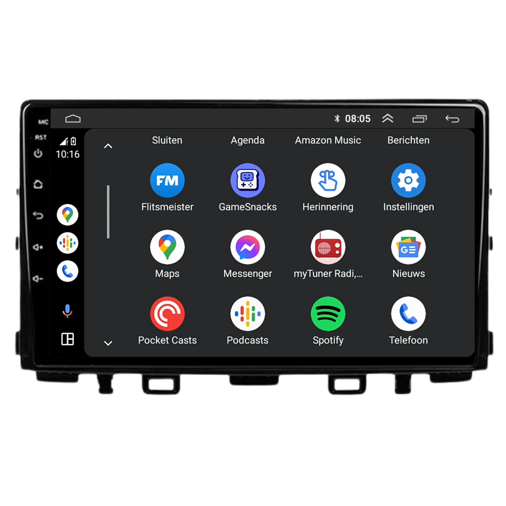 Kia Rio | Android 13 | Autoradio | 2017 t/m 2020 | Carplay & Android Auto