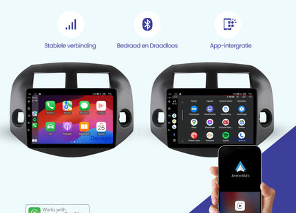 Radio para coche Toyota RAV4 CarPlay | 2007 a 2012 | Denago DNG-A314 | 10 pulgadas | Android 13 | CarPlay inalámbrico & Android Auto