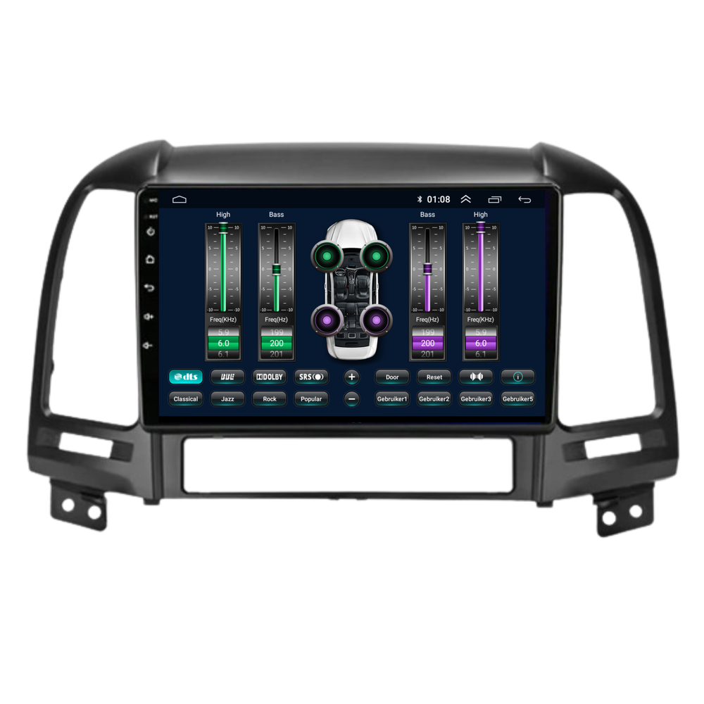 Hyundai Santa Fe | Android 13 | Autoradio | 2006 t/m 2011 | Carplay & Android Auto