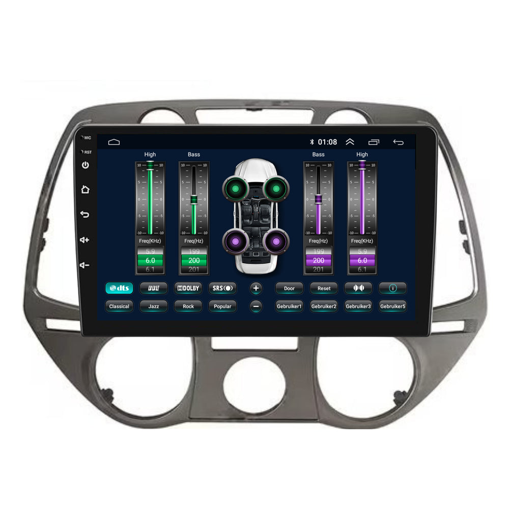 Hyundai I20 | 2008 a 2014 | Androide 13 | Apple Carplay inalámbrico y Android automático