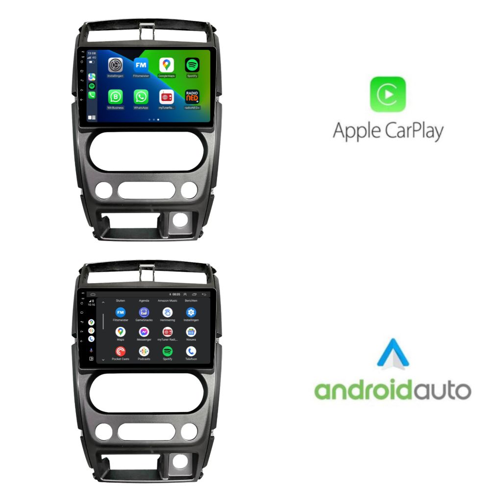 Suzuki Jimny | Androide 13 | Radio de coche | 2007 a 2012 | Carplay y Android Auto