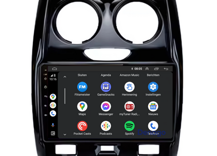 Dacia Duster Autoradio | 2013 t/m 2017 | Android 13 & CarPlay