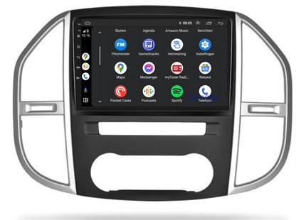 Mercedes Vito Autoradio | 2015 t/m 2024 | Android 13 & CarPlay