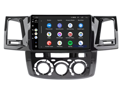Toyota Hilux Autoradio | 2008 t/m 2016 | Android 13 & CarPlay
