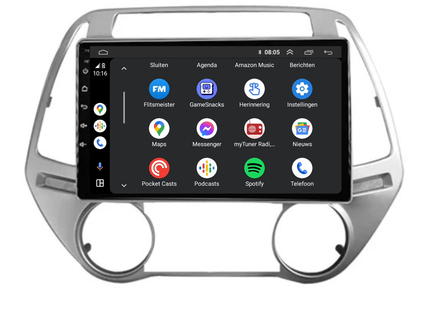 Hyundai i20 | Android 13 | Autoradio | 2008 t/m 2014 | CarPlay & Android Auto