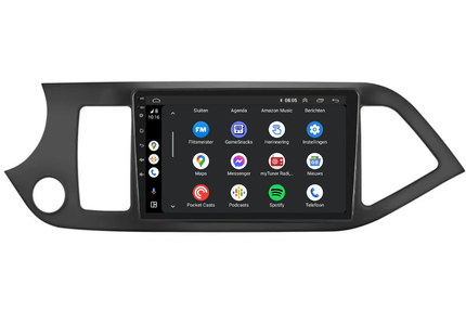 Kia Picanto CarPlay | Android 13 | Autoradio | 2011 t/m 2016 | Carplay & Android Auto