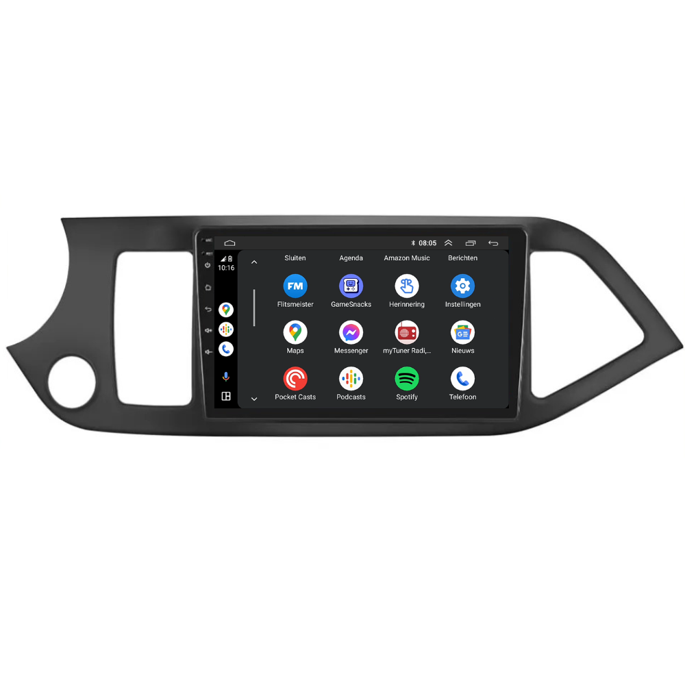Kia Picanto Android 13 autoradio CarPlay Android Auto 2011-2016