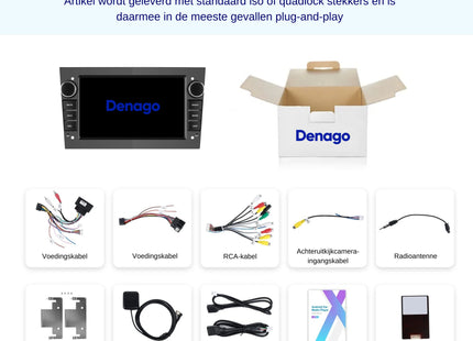 Opel Astra Corsa Zafira Tigra Omega Meriva Combo | 2000 t/m 2013 | Android 13 | Carplay & Android Auto |