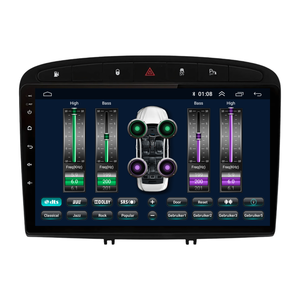 Peugeot 308 | 408 | Android 13 | Autoradio | 2007 à 2020 | CarPlay &  Android Auto