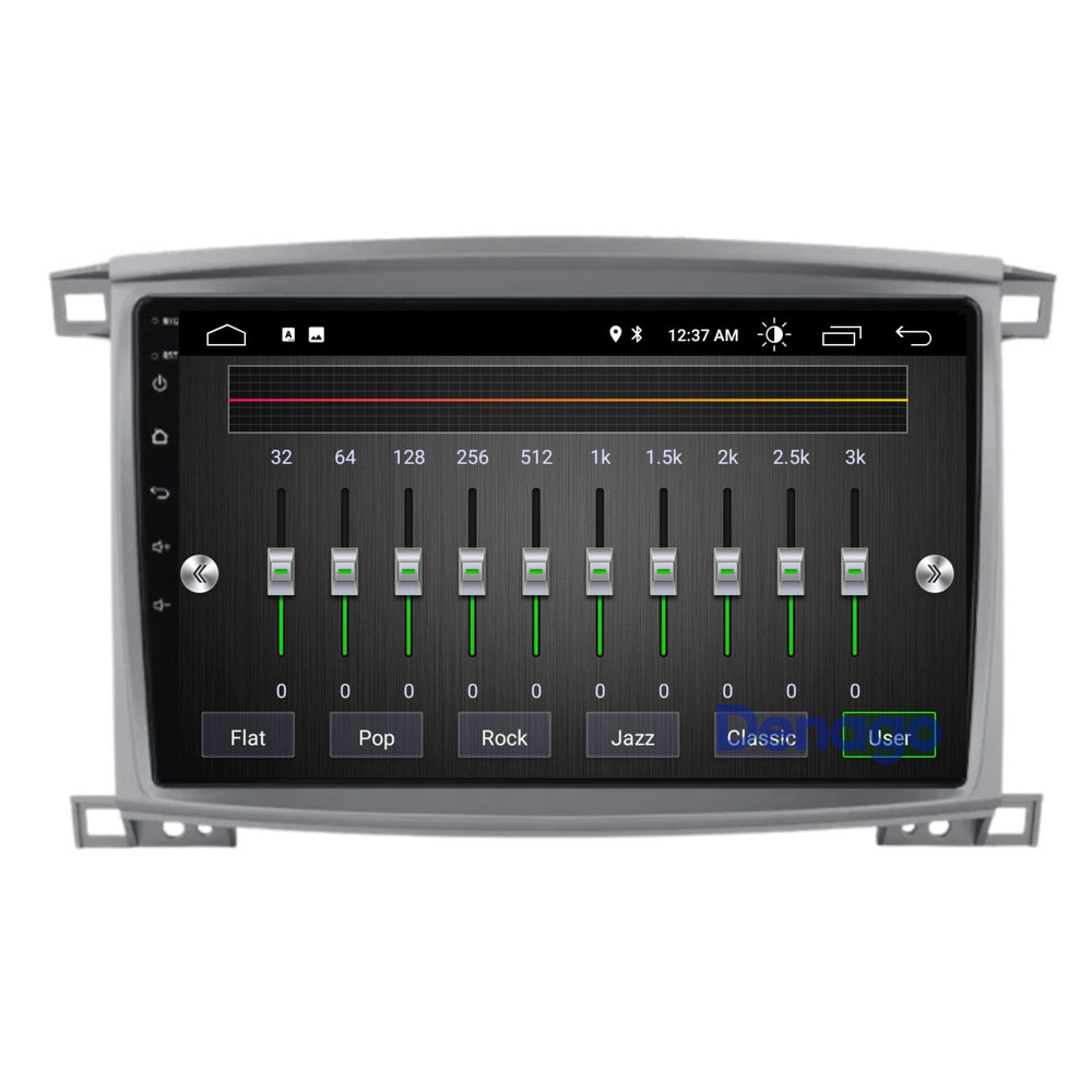 Radio para coche Toyota Land Cruiser 100 CarPlay | 2005 a 2007 | Denago DNG-A310 | 10 pulgadas | Androide 13 | CarPlay inalámbrico y Android Auto | Marco gris