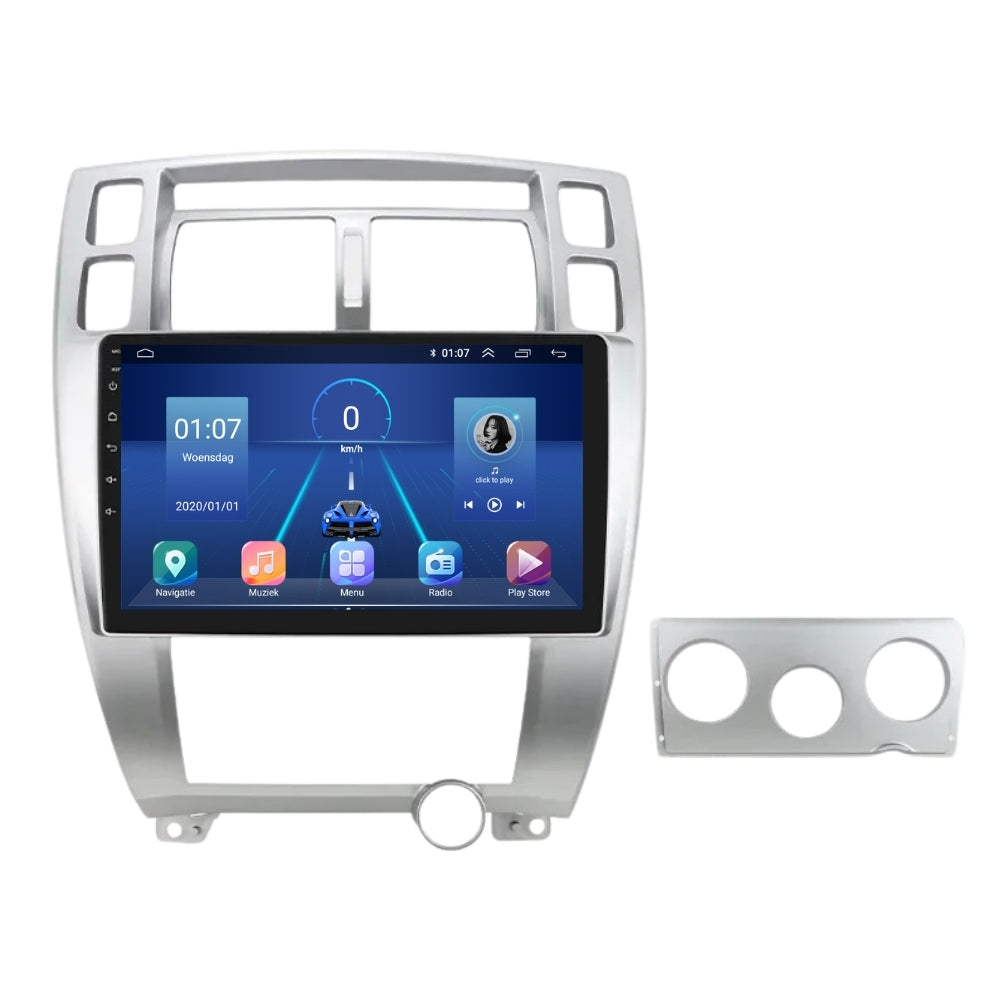 Hyundai Tucson | Androide 13 | Radio de coche | 2004 a 2010 | Carplay y Android Auto
