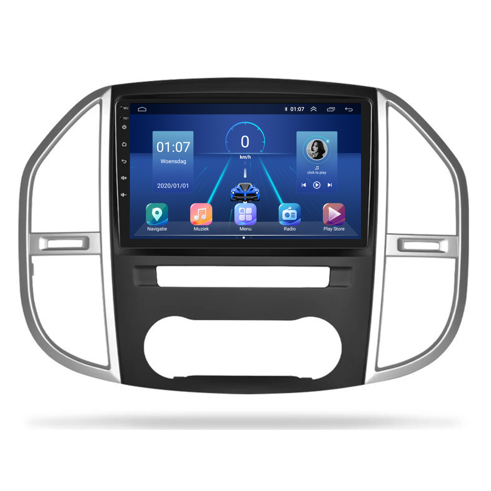 Mercedes Vito | Android 13 l Radio de coche | 2015 a 2024 | Carplay y Android Auto