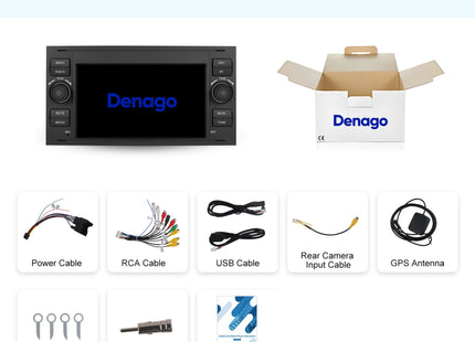 Ford | C-Max, Fiesta, Focus, Fusion, Galaxy, Kuga, S-Max, Transit, Transit Connect | 2003 t/m 2013 | Android 15 Autoradio | 4GB RAM 64GB | CarPlay & Android Auto