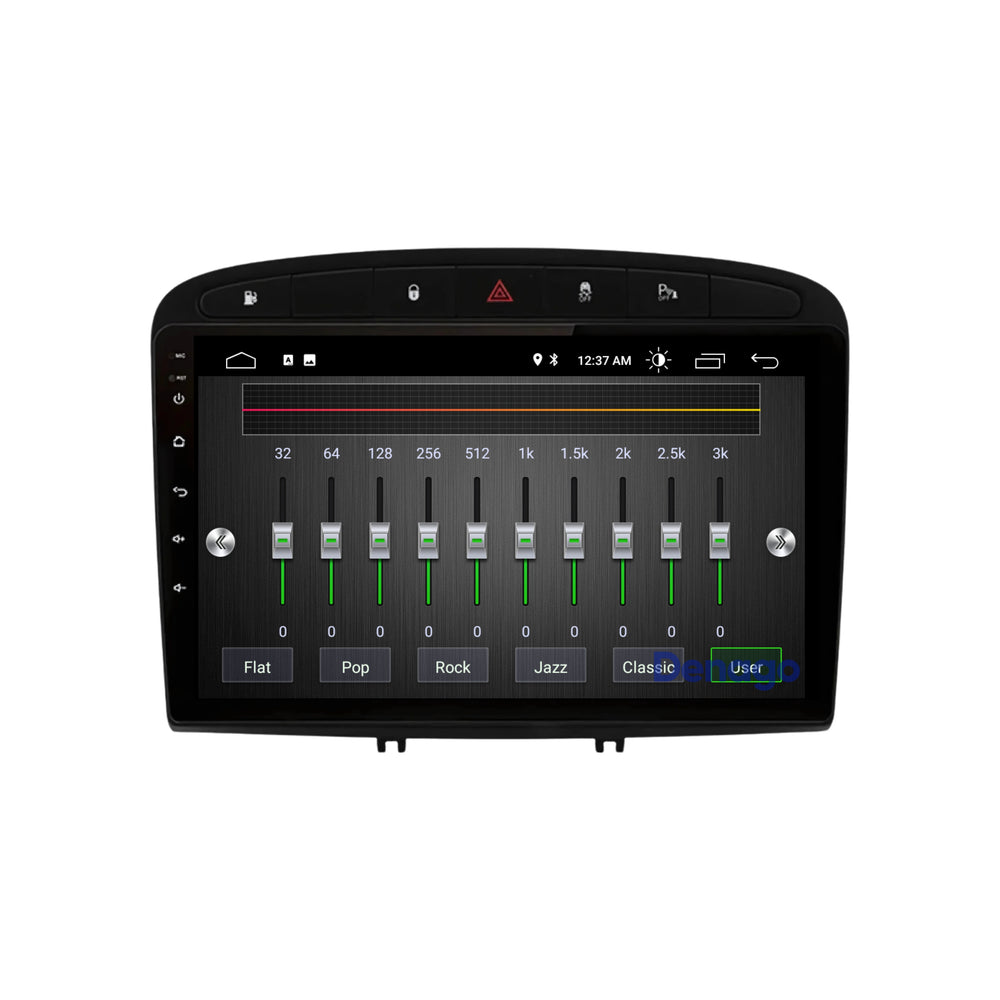 Radio para coche Peugeot 308 y 408 CarPlay | 2007 a 2013 | Denago DNG-A242 | 9 pulgadas | Androide 13 | CarPlay inalámbrico y Android Auto