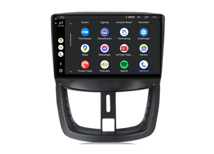 Peugeot 207 Android Autoradio | 2006 t/m 2015 | CarPlay | 206+ | 207cc