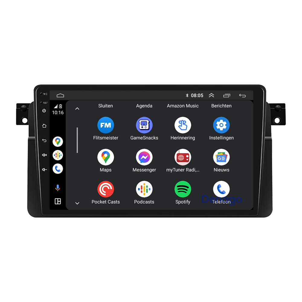 BMW 3 Series E46 CarPlay car radio | 1999 to 2005 | Denago DNG-A23 | 9 inches | Android 13 | Wireless CarPlay & Android Auto