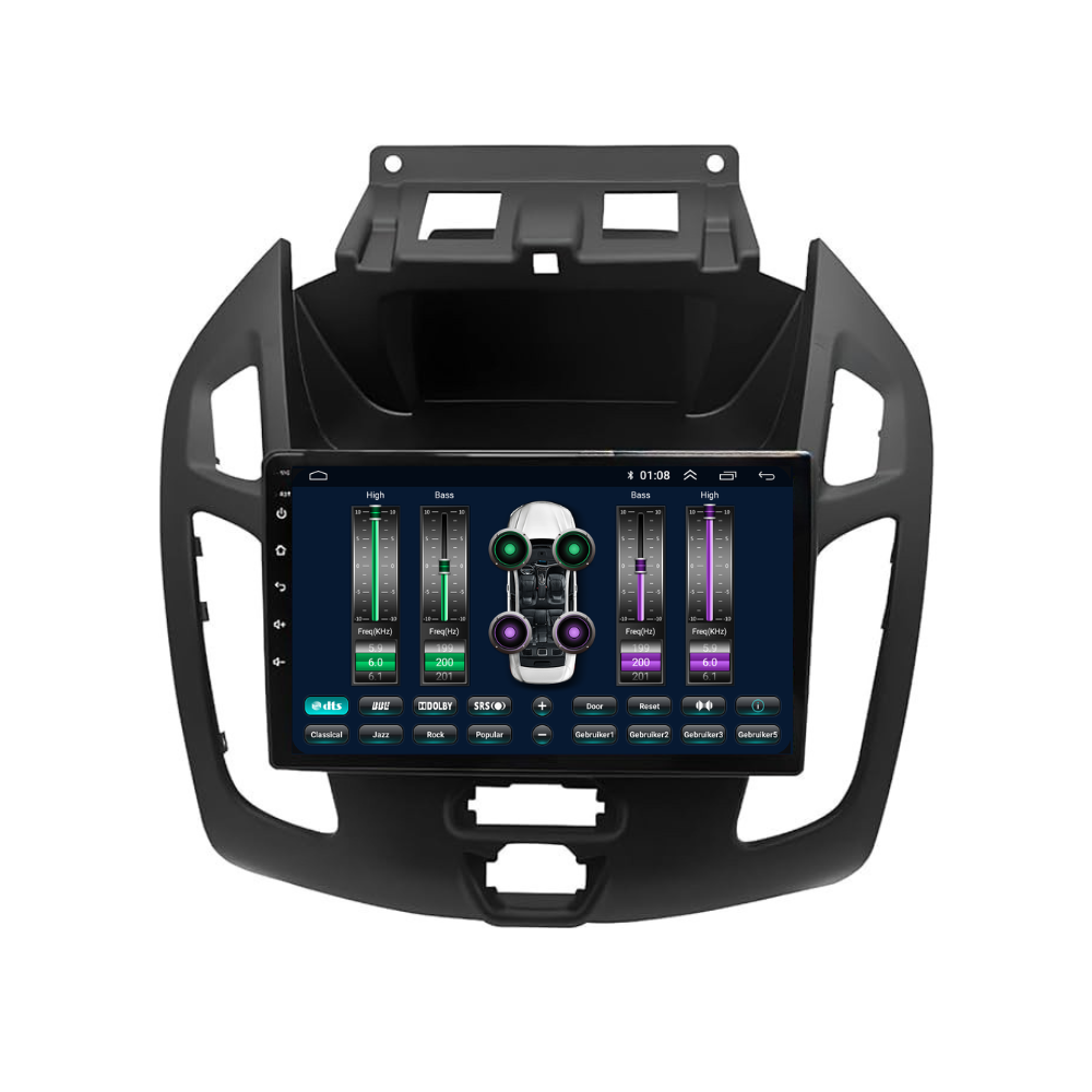 Ford Transit Tourneo Connect Android Car Radio | Black | 2013 to 2018 | CarPlay