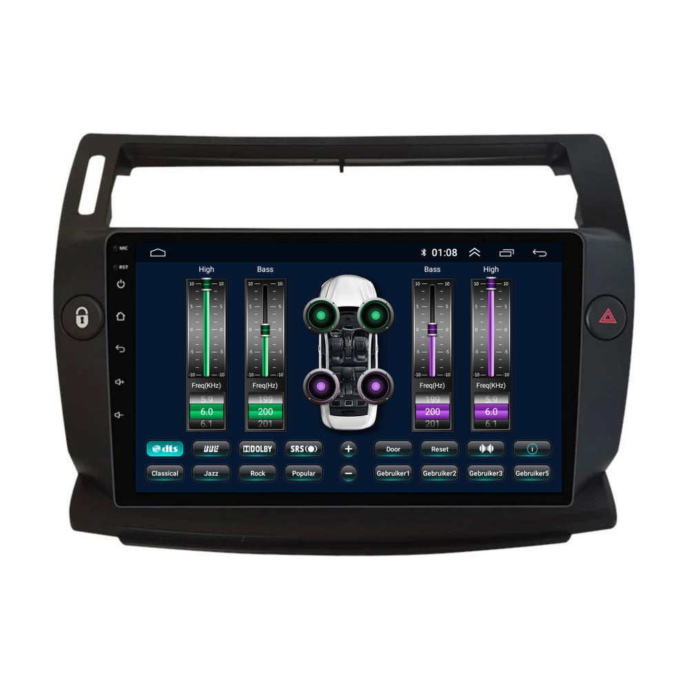 Citroën C4 | Androide 13 | Radio de coche | 2004 a 2013 | CarPlay y Android Auto