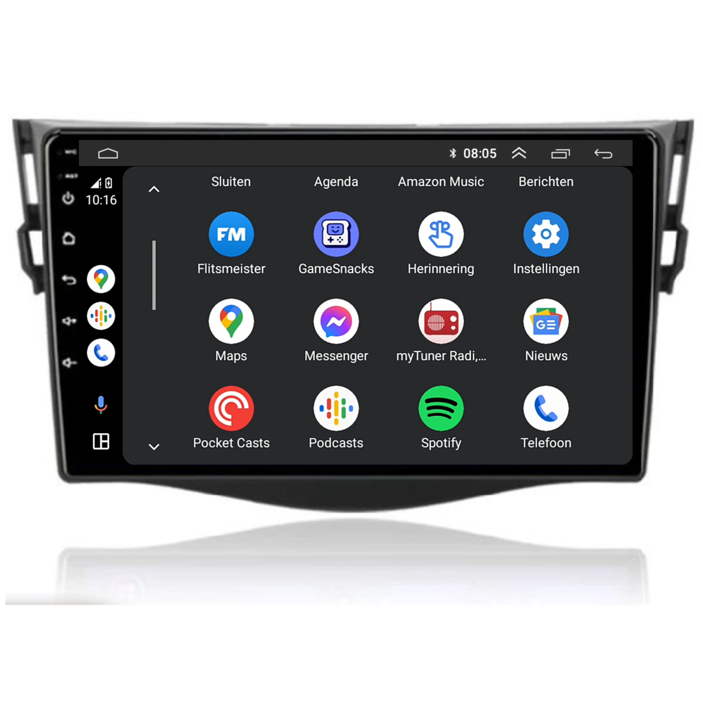 Toyota RAV4 | Android 13  | Autoradio | 2006 t/m 2013 | Carplay & Android Auto