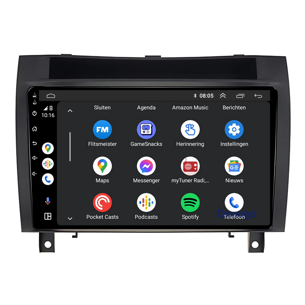 Radio para coche Mercedes SLK CarPlay | 2004 a 2010 | Denago DNG-A40 | 9 pulgadas | Androide 13 | CarPlay inalámbrico y Android Auto