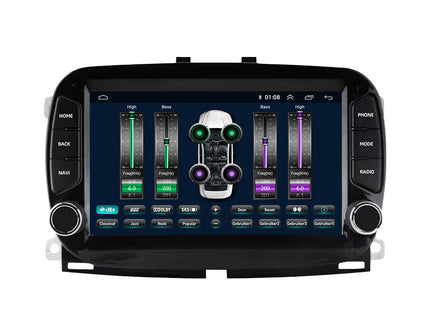 Fiat 500 | Android 13 | Autoradio | 2016 à 2019 | CarPlay & Android Auto | Noir