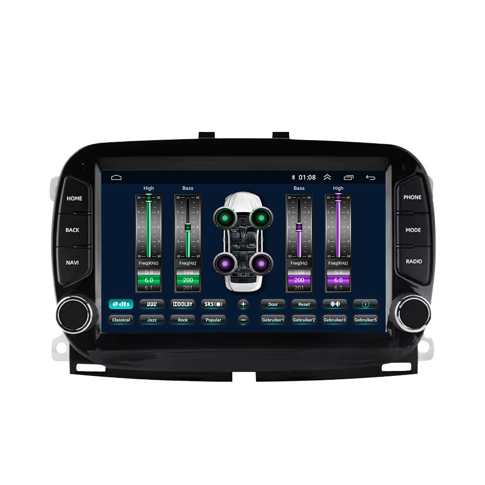 Fiat 500 | Android 13 | Autoradio | 2016 à 2019 | CarPlay & Android Auto | Noir