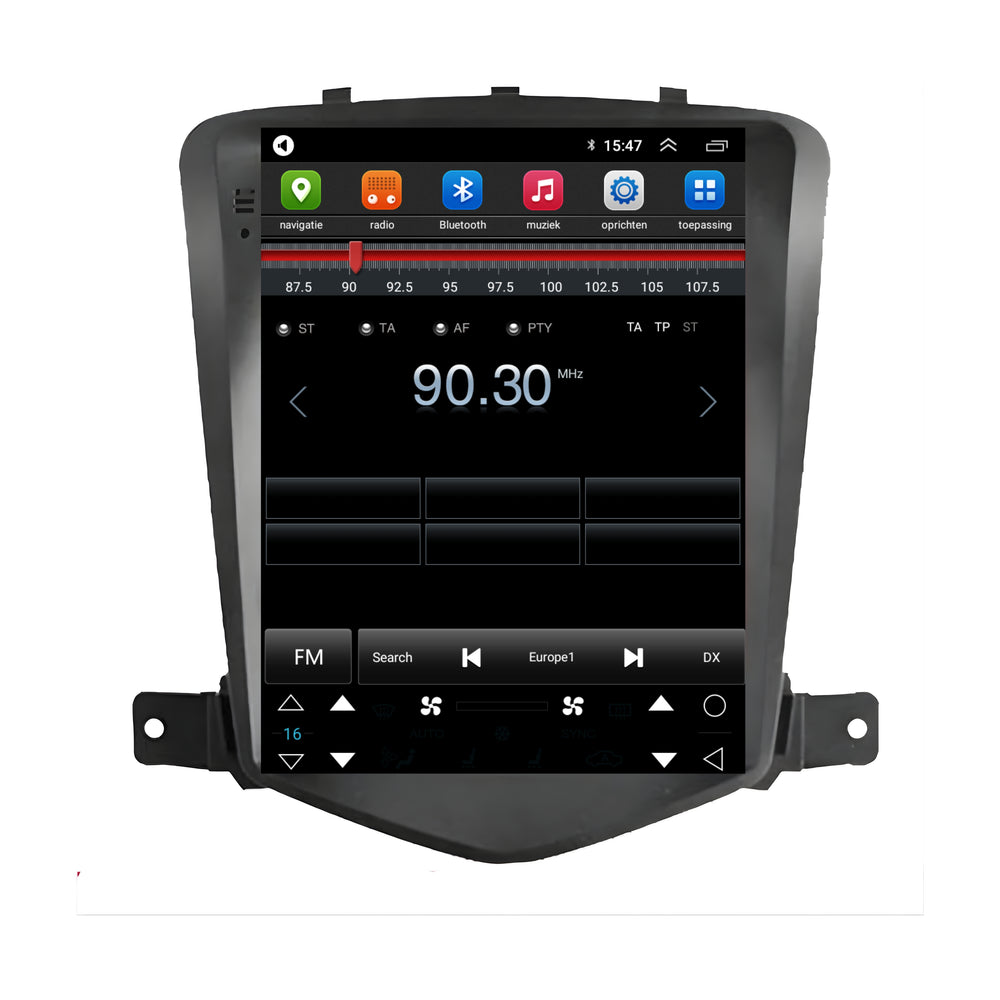 Chevrolet Cruze | Androide 13 | Radio de coche | 2009 a 2015 | CarPlay y Android Auto | pantalla grande