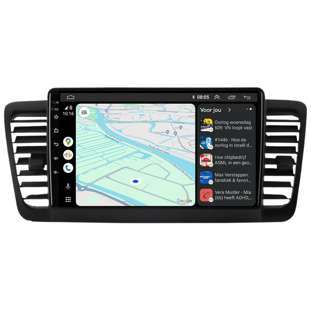 Interior de Subaru | Androide 13 | Radio de coche | 2008 a 2014 | CarPlay y Android Auto