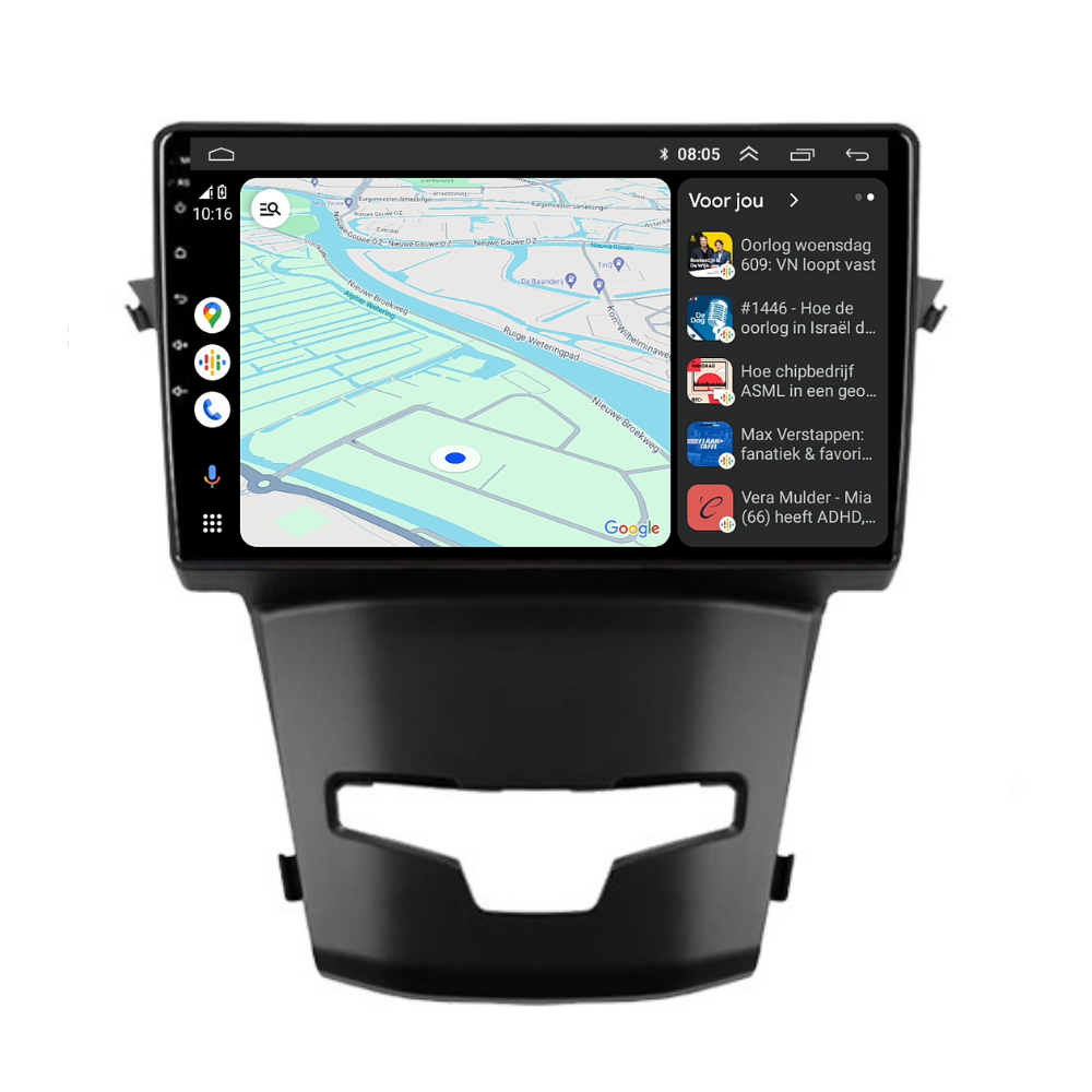 Ssangyong Korando | Androide 13 | Radio de coche | 2014 a 2018 | Carplay y Android Auto