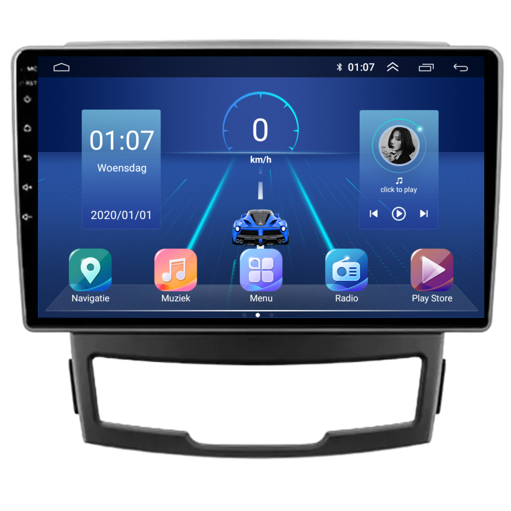 Ssangyong Korando | Androide 13 | Radio de coche | 2011 a 2014 | CarPlay y Android Auto