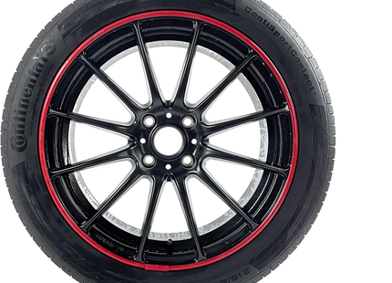 Alloygator Velgbescherming |Donker Rood Stoeprand bescherming | Inter (12-19'' inch)