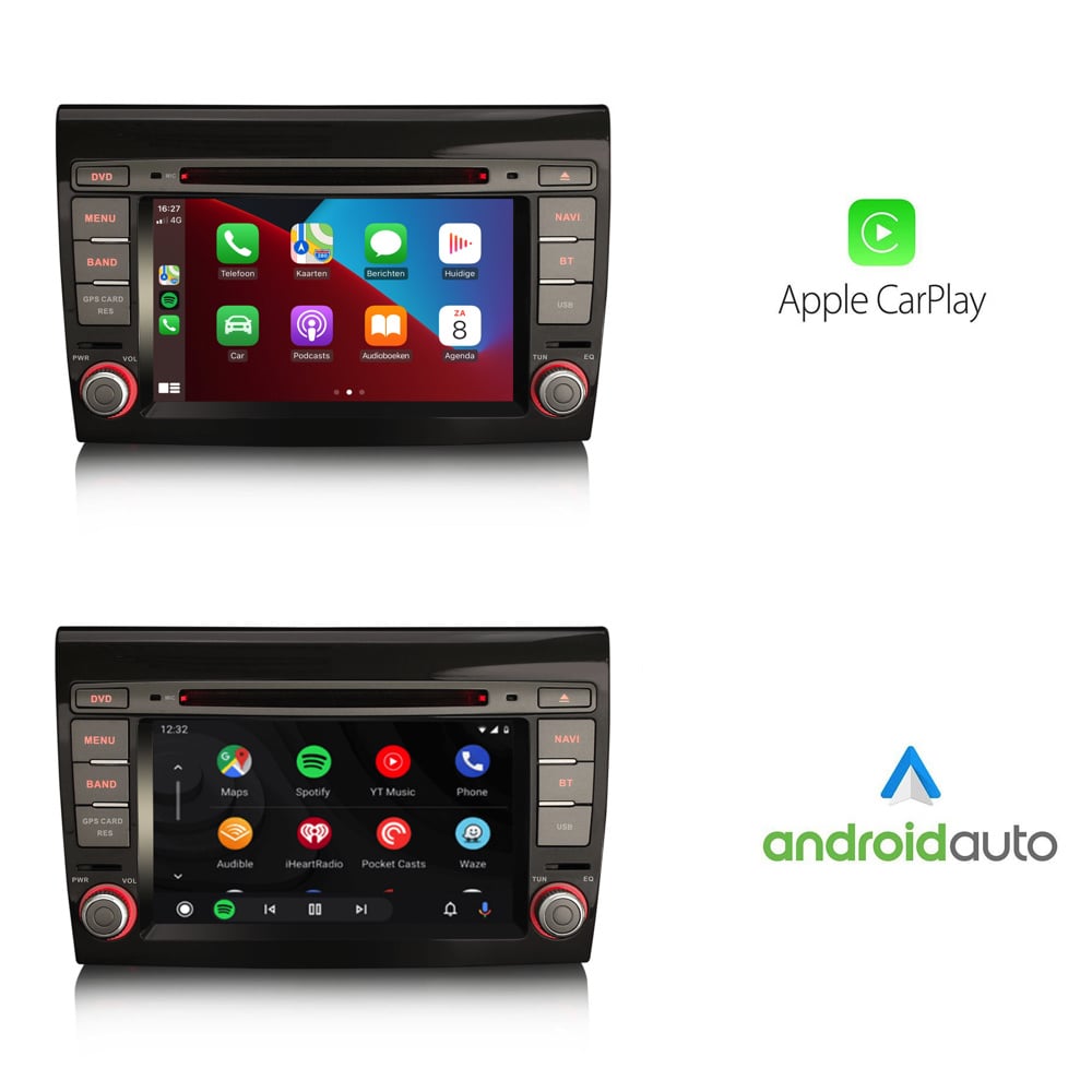 Fiat Bravo autoradio Android 13 | CarPlay | Android Auto