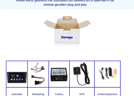 Opel Autoradio | CarPlay & Android Auto | Android 13 | Denago