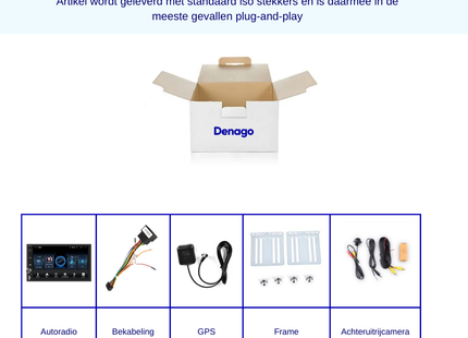 Dubbel Din autoradio CarPlay draadloos - Android Auto